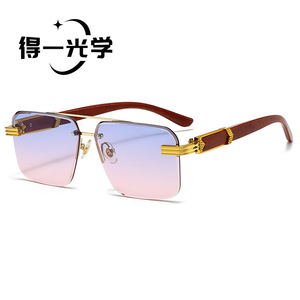 <b>Square</b> Oversized <b>Sunglasses</b> For Women Uv400 Protection Pc <b>Frame</b> Black Lens Outings Cycling Driving - Product Image 3