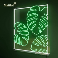 Letreros de Neón con Hojas de Monstera, Letrero de Neón Personalizado con Forma de Hoja de Tortuga Verde, Luces LED, Decoración de Pared para Dormitorio