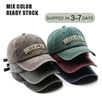 Casquette de baseball classique délavée et vieillie en 100 % coton, ajustable et non structurée, vente directe d'usine, prix usine de luxe