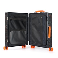 Valise entièrement en fibre de carbone, ultra-légère, avec roulettes, sensation premium, tissage sergé 3K, taille cabine 20 pouces, glisse exceptionnellement fluide