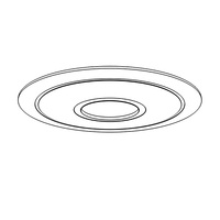 Chine Fournisseur Série Acoustique Éclairage Acoustique Circulaire LED Lumières Suspendues Lustre Plafond Anneau Lampes pour Bureau Décor