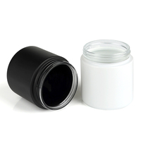 Prix d'usine des fabricants, emballage cosmétique personnalisé de luxe, pot en verre translucide vide de 50 g pour crème pour le visage avec couvercle à sécurité enfant CRC