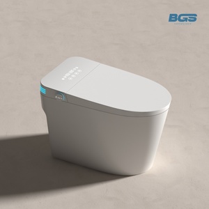 <span class=keywords><strong>Toilette</strong></span> intelligente montée au sol avec angle de <span class=keywords><strong>jet</strong></span> <span class=keywords><strong>d</strong></span>'<span class=keywords><strong>eau</strong></span> réglable et lavage à <span class=keywords><strong>jet</strong></span> de massage <span class=keywords><strong>d</strong></span>'intensité et télécommande incluse - Product Image 1