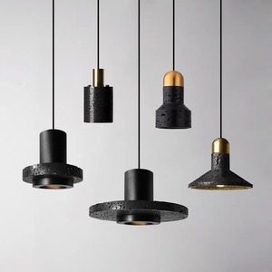 Modern Minimalist Designer Black Hole Stone Pendant Light Creative Restaurant <b>Bar</b> Lamp for Background Wall Hotel Chandelier - Product Image 1