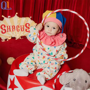 Costume de clown pour enfants Halloween combinaison à pois pour fête d'anniversaire unisexe pour bébé garçon et fille combinaison grenouillère pour bébé avec capuche - Product Image 4