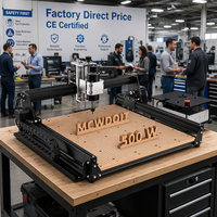 Routeur CNC de bureau Konmison 4540 Pro 3 axes, broche 500W, haute précision, refroidissement par air, mini machine de gravure laser pour bois, contreplaqué, bricolage
