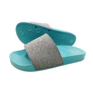 Pantofole blu con tomaia in <span class=keywords><strong>pelle</strong></span> da <span class=keywords><strong>uomo</strong></span> GRS 2021 infradito comode pantofole da bagno per doccia interna - Product Image 4