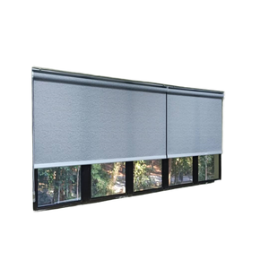 ستائر دوارة آلية مقاومة للرياح والماء للشرفة والفناء والحديقة والمكتب، ظل خارجي معتم - Product Image 4