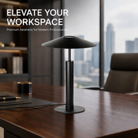 Lámpara de Mesa Moderna Minimalista de Metal con LED de Alto CRI 90, Luz Ambiental Decorativa para Dormitorio y Estudio