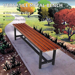 Banc en fer intérieur/extérieur de style moderne <span class=keywords><strong>pour</strong></span> église, salle de sport, centre commercial, hôpital, parc, jardin, <span class=keywords><strong>dressing</strong></span>, supermarché, métal durable - Product Image 2