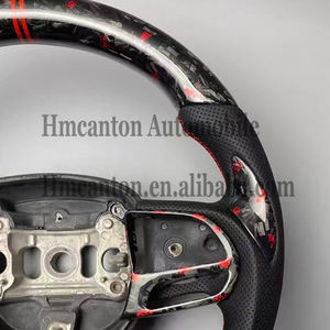 Nuevo Volante Deportivo de Fibra de Carbono Forjada con Agarre de Cuero Perforado para Dodge Challenger - Product Image 3