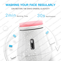 Brosse Nettoyante Électrique Rechargeable Multifonctionnelle pour le Visage, en Silicone, pour Nettoyer et Laver le Visage, Serviettes de Nettoyage pour le Visage