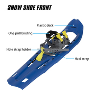 Raquettes à neige en plastique XATP Factory Blue Light Weight One Pull Binding
