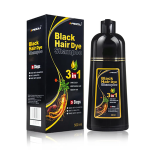 Tintes de Cabello แชมพูย้อมผมสีดำทำจาก100% ปราศจากแอมโมเนีย<span class=keywords><strong>ผม</strong></span>สีเทาสีขาวสมุนไพรธรรมชาติ