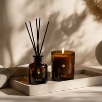 Diffuseur de parfum personnalisé AIKUN avec bouteille en verre, bâtonnets en rotin, emballage à marque privée pour hôtel, maison, cadeau, vente en gros
