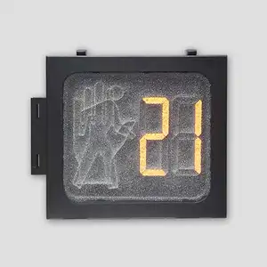 Traffic Safety Pedestrian Led Signal Red Hand Green Man With Countdown Timer With Aluminum Housing