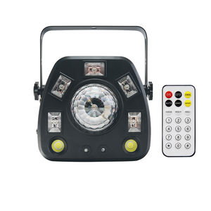 बैंगनी जादू गेंद की अगुवाई वाली घूर्णन डिस्क पार्टी रोशनी चरण 4 इन 1 स्ट्रोब फ्लैश लाइट ध्वनि सक्रिय है - Product Image 6