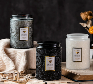 Bougies en cire de soja de haute qualité, fabriquées à la main, à combustion longue durée, parfumées, sans fumée, souvenirs haut de gamme, vente en gros d'usine - Product Image 1
