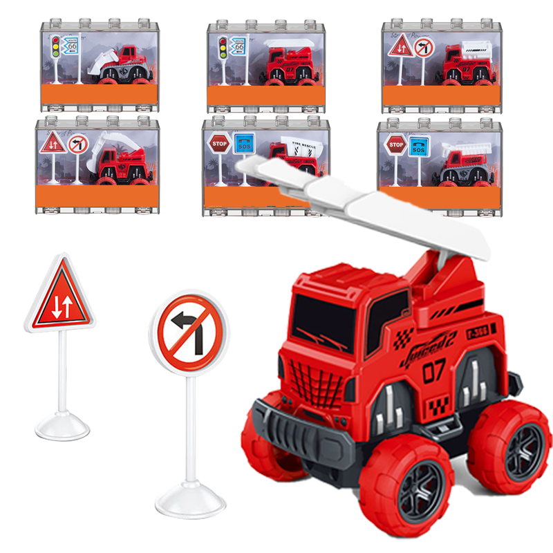 รถดับเพลิง6คัน (หกรุ่นผสมกัน)