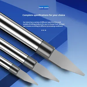 Fresa in Lega di Acciaio al Tungsteno 4mm con Fondo Piatto e Punta Conica CNC per Incisione su Metallo e Macchine per Incisione - Product Image 4