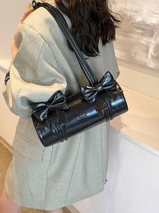 Exclusivo bolso elegante de mujer verano 2025 hombro almohada ASA superior bandolera cilindro bolso - Product Image 5