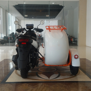 Motocicleta Tanque con Sidecar de 3 Asientos y Alta Velocidad, Scooter de Gasolina para Viajar 150cc de Bajo Consumo - Product Image 2