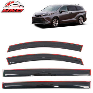 Viseras Acrílicas para Ventanas de Toyota Sienna 21-25, Deflectores de Lluvia Integrados en el Canal - Product Image 1