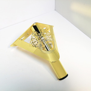 YIJUN <b>Gold</b> Floral Furniture Legs 3307 Heavy Duty Decorative Retro Luxury <b>Sofa</b> Feet Modern Minimalist Hardware Accessories - Product Image 1