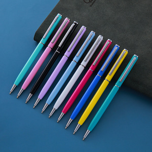 Hot Stock Candy <b>Color</b> Slim Twist Metal Ballpoint <b>Pen</b> <b>Multi</b> <b>Color</b> For Hotel Business Student Promotional Wholesale Gift Stationer - Product Image 5