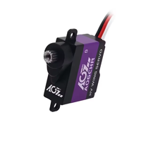 Moteur sans noyau AGFRC A06CHR 8 mm 0,052 seconde haute précision 3 kg couple élevé programmable mini servo pour planeur RC