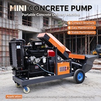 Pompe à béton diesel modèle 75 en promotion en Chine, personnalisation de machines à béton, mini-pompe à béton
