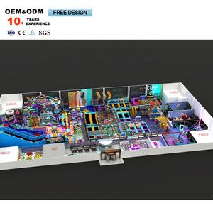 Attrezzature per il divertimento del trampolino dei bambini su misura a tema del videogioco commerciale, parco avventura dell'interno di espansione del guerriero - Product Image 1