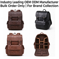 Sac à dos pour appareil photo et drone en cuir végétalien, marque privée OEM ODM, pour photographes, avec compartiment pour ordinateur portable, fabricant en gros