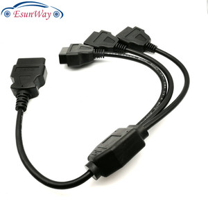 OBDII OBD 2 16Pin OBD2 16 <span class=keywords><strong>Pin</strong></span> 1 Trong <span class=keywords><strong>3</strong></span> Nam Thành Ba Nữ Cho Elm327 Chuyển Cáp Chẩn Đoán Và Đầu Nối Xe - Product Image 3