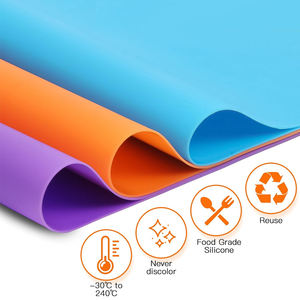 Mantel Individual de silicona para alimentación de bebés y niños pequeños personalizado, impermeable, antideslizante, manteles individuales de silicona para mesa, alfombrilla para hornear, alfombrilla de silicona para hornear - Product Image 5