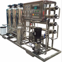 Purificateur d'eau industriel 1000 LPH, système d'osmose inverse en deux étapes, équipement d'eau ultra-pure EDI, machine à eau pure