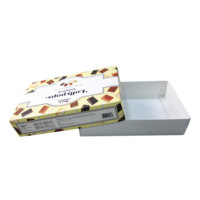 Caja de Embalaje de Alimentos Corrugada Personalizada y Colorida con Tapa, Caja de Dulces y Bocadillos con Laminado Mate para Embalaje y Uso Minorista