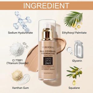 Base de Maquillaje Líquida con Protección Solar, Hidratante, de Larga Duración, Control de Grasa, Maquillaje Natural para el Rostro, Cosméticos para Mujer, Marca Privada OEM - Product Image 2