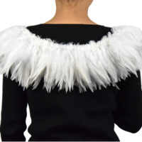 Plumes de coq et de poulet blanches teintées en vrac pour artisanat, matériel de montage de mouches, accessoires pour boucles d'oreilles, décoration de fête et de maison