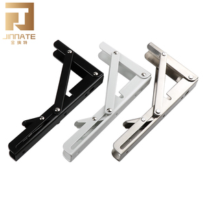 Thép không gỉ có thể điều chỉnh 90 độ tam giác L góc ẩn gấp xuống Tường Gắn Bảng gấp có thể gập lại Kệ chân đế - Product Image 6