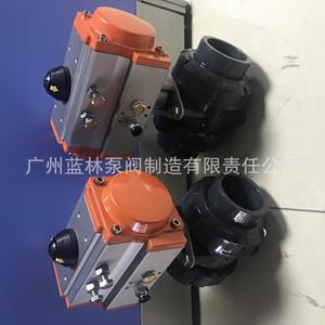 Válvula de Bola de Plástico de Doble Unión Neumática Tipo Socket para Agua, Gas y Aceite, UPVC/PPH/CPVC, Personalizable OEM - Product Image 5