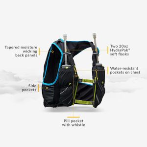 Gilet de course d'hydratation léger 12L avec poches résistantes à l'eau de flacon souple d'hydratation 36Oml - Product Image 2