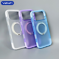 Étui de protection antichoc magnétique mat VAWI B500 Air Cushion pour iPhone 17 18 Pro Max avec protection 360° °   Support rotatif
