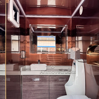 Toilettes mobiles de luxe 2025, prix VIP, toilettes publiques portables, remorque de toilettes portables