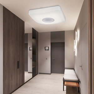 Âm nhạc với Bluetooth Loa thông minh RGB trong nhà tuôn ra núi hiện đại thay đổi độ sáng đèn lịch thi đấu vuông Acrylic từ xa dẫn ánh sáng Trần - Product Image 3