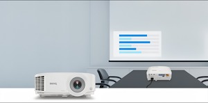 โปรเจคเตอร์ MS550 DLP 3D ความสว่าง 3600 ลูเมนส์ ความละเอียด 1080P แบบพกพา สำหรับการประชุมอัจฉริยะ ใช้ได้ทั้งในสำนักงานและโฮมเธียเตอร์ - Product Image 1