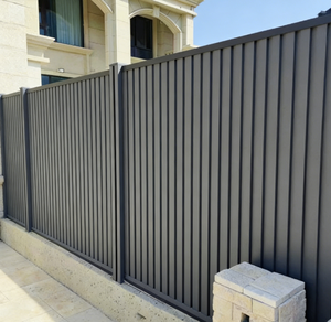 Paneles de Cercado de Privacidad para Exteriores con Aspecto de Madera, Ecológicos, Resistentes a los Rayos UV, Cercado de Jardín WPC, Cercado de Madera y Plástico Compuesto - Product Image 1