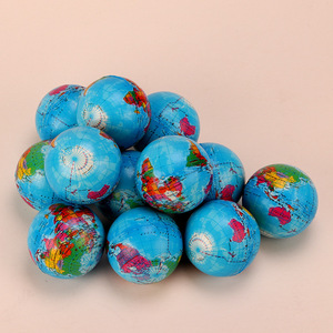 Pelota Antiestrés con Mapa del Mundo, Globo de Espuma de 63 mm, Juguete Educativo, Impresión por Sublimación, Material Sintético - Product Image 2