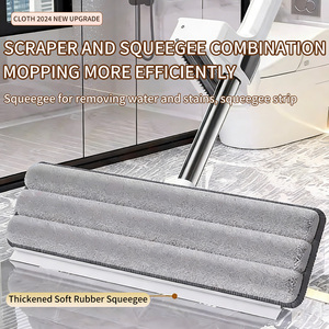 <span class=keywords><strong>Mop</strong></span> in Fibra Ultra-Fine da <span class=keywords><strong>50cm</strong></span> in Lega di Alluminio, Multifunzionale, Robusto e Durevole, con Sistema di Strizzatura Automatica, 2 Testine, Acciaio Inossidabile di Alta Qualità - Product Image 4
