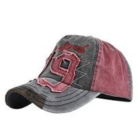 Casquettes de baseball et de basketball vintage en coton pour hommes, style Yankee, avec patchs décontractés et tissu délavé, coloris assortis, vente en gros